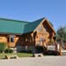 Our log building, home to the Caribou Grill