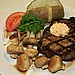 10 oz New York Steak with Mushrooms